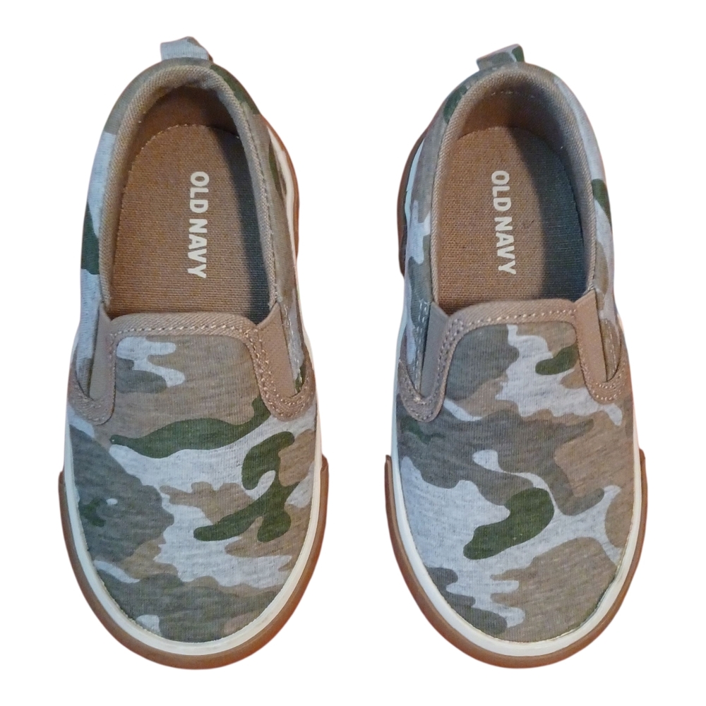 Boys Camo Sneaker Slip-On's